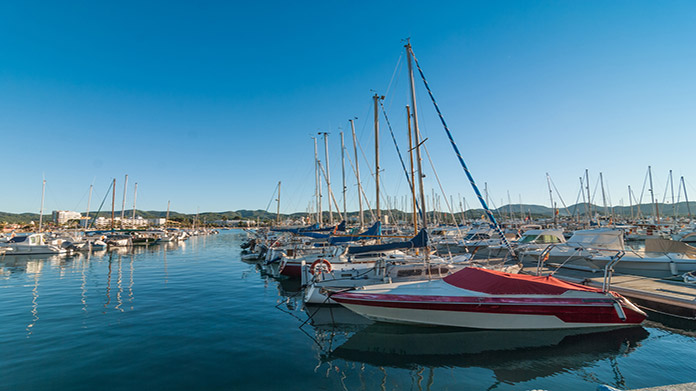 A marina full of boats