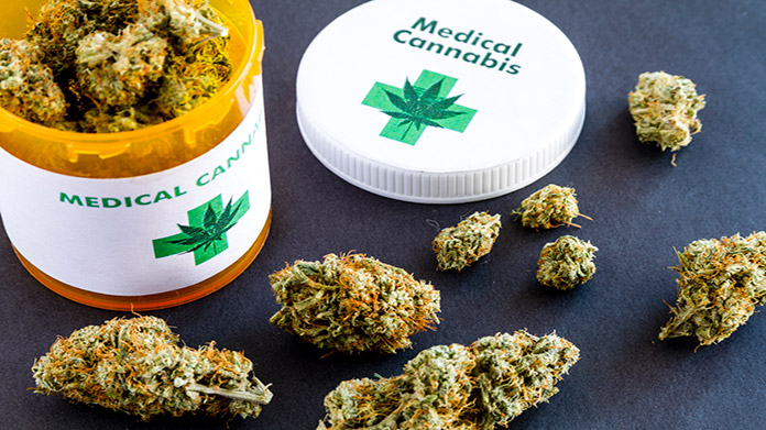 A jar of marijuana
