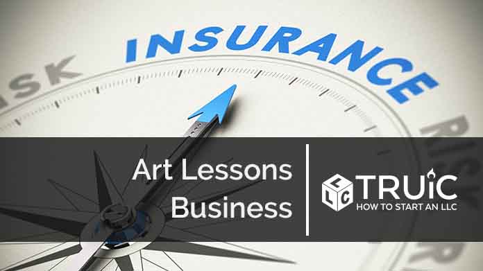 Compass needle pointing towards blue insurance logo