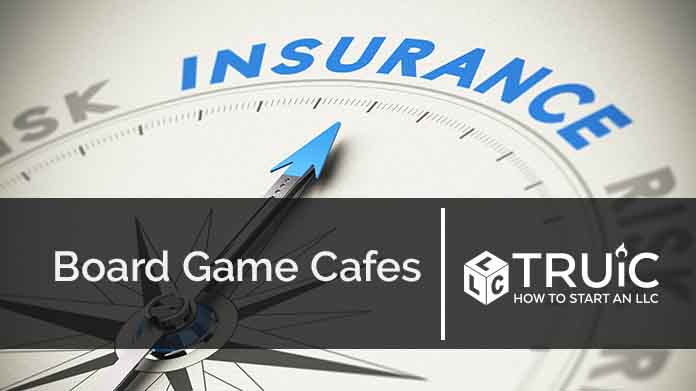 Compass needle pointing towards blue insurance logo