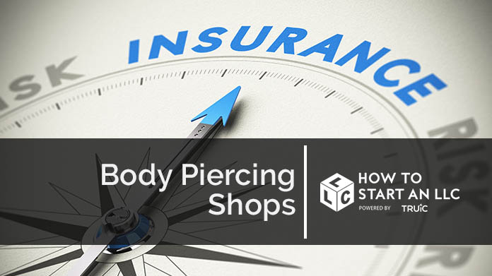 Compass needle pointing towards blue insurance logo