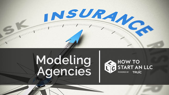 Compass needle pointing towards blue insurance logo