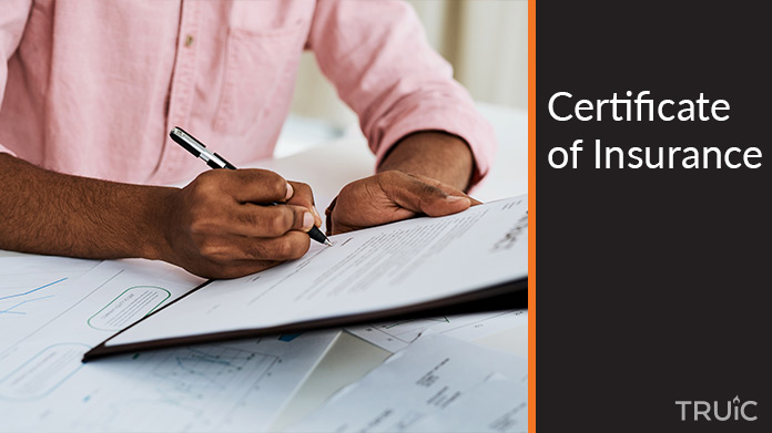 Certificate insurance