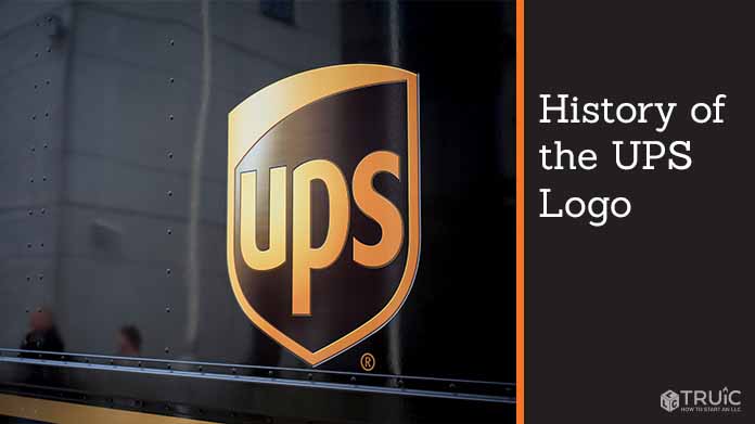 UPS logo on the side of a mail delivery van.