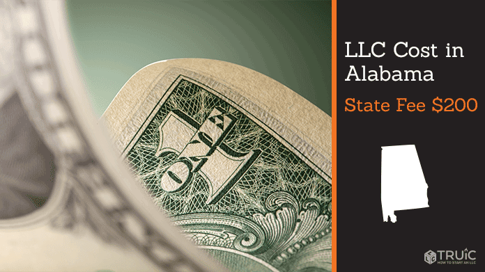 Cost to form an LLC alabama