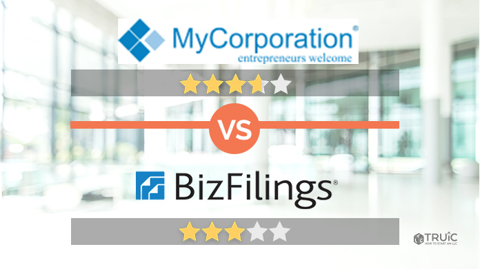 Mycorporation vs bizfilings