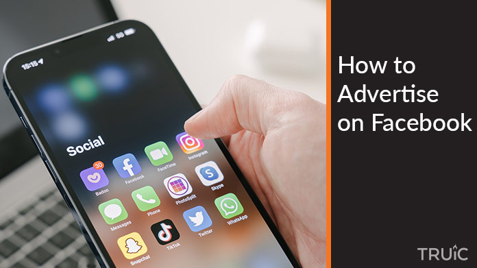 Social media apps on a phone.