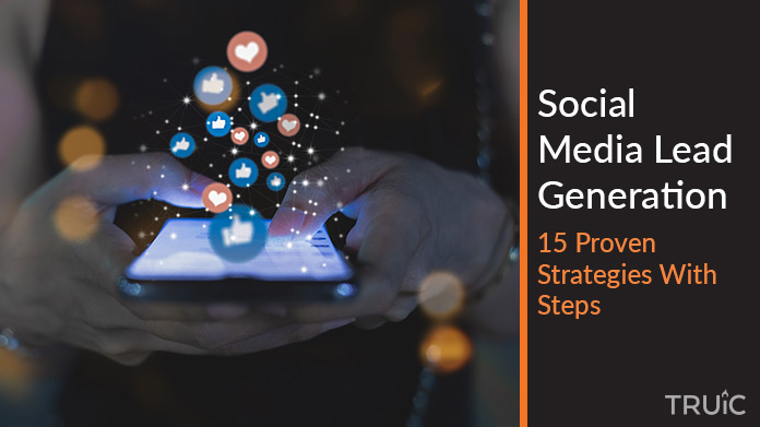 Cell phone with icons commonly associated with social media.