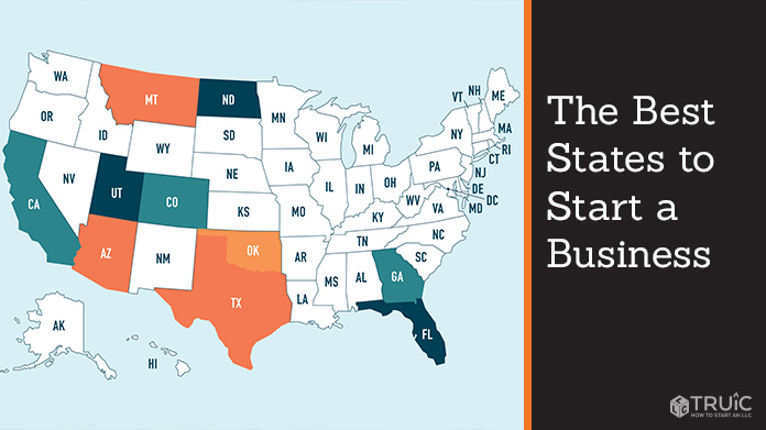 Map of the United States.